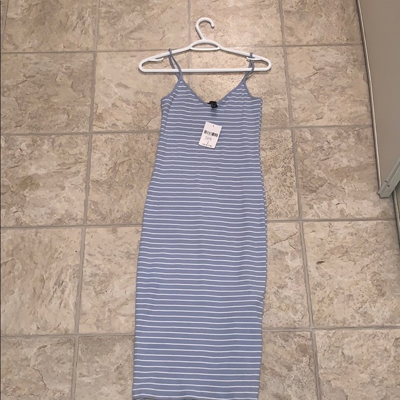 Blue and white stripped dress from forever 21! - Picture 1 of 4